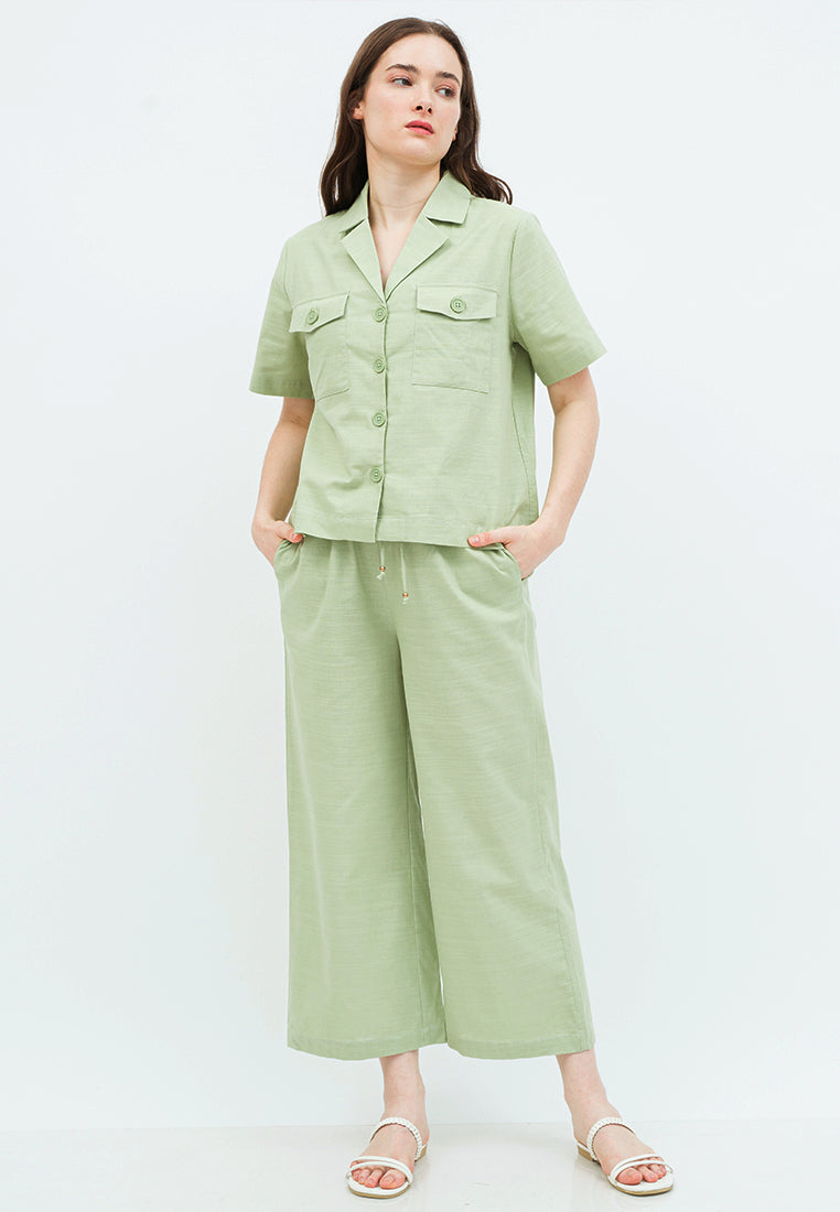 High Waist Straight Pants