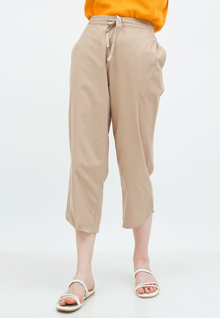 Long Pants with Drawstring Details