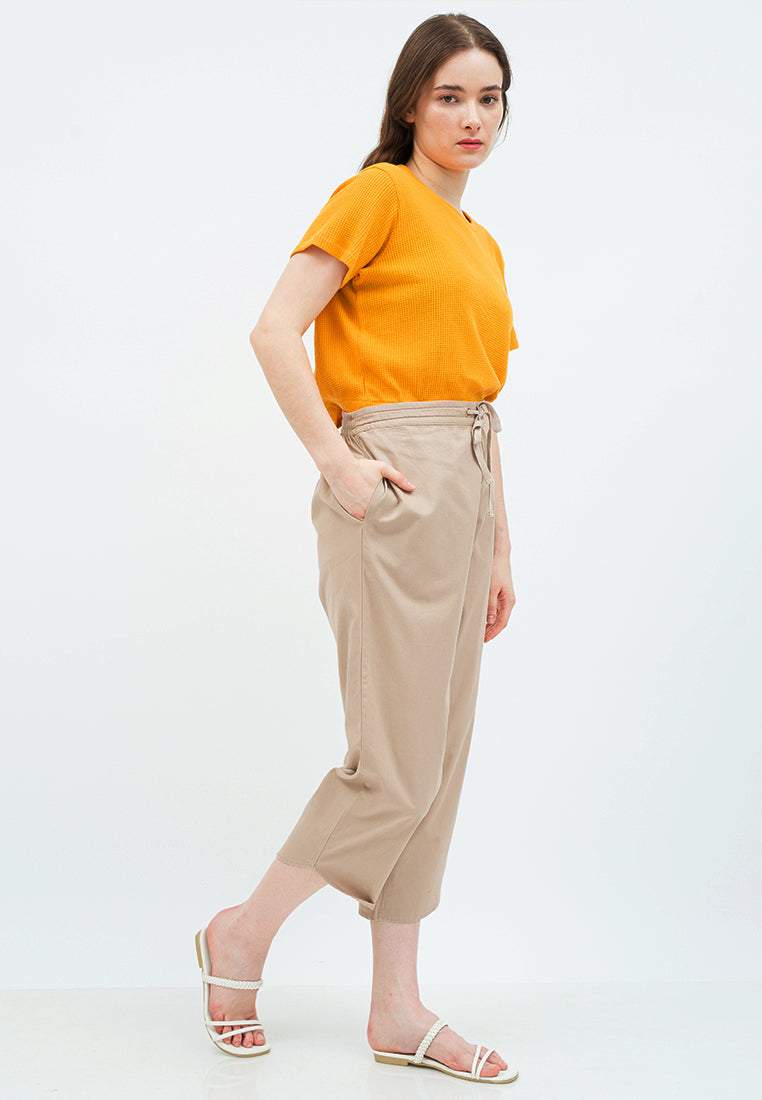 Long Pants with Drawstring Details