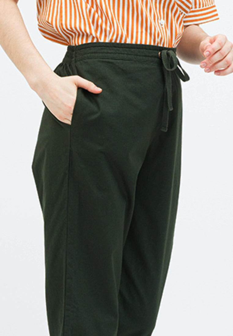 Long Pants with Drawstring Details