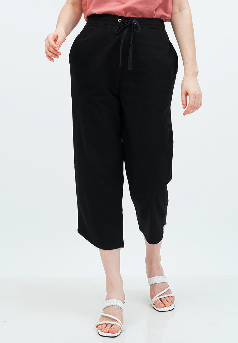 Long Pants with Drawstring Details