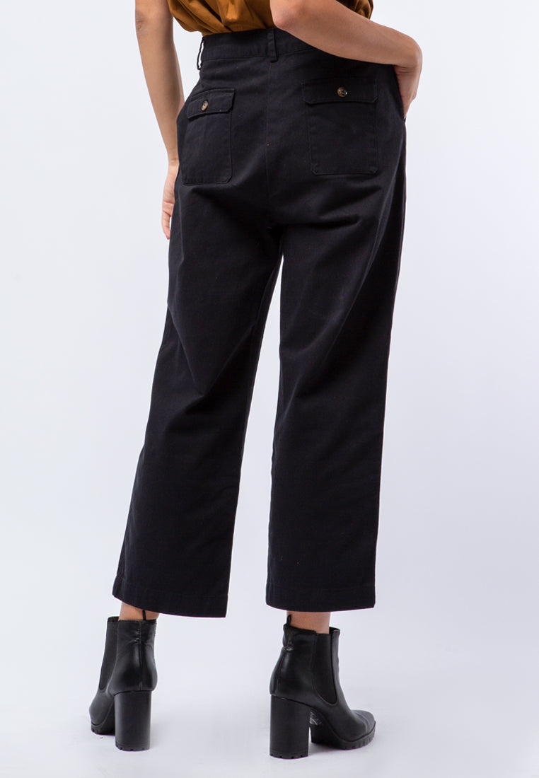 Highwaist Straight Ankle Pants
