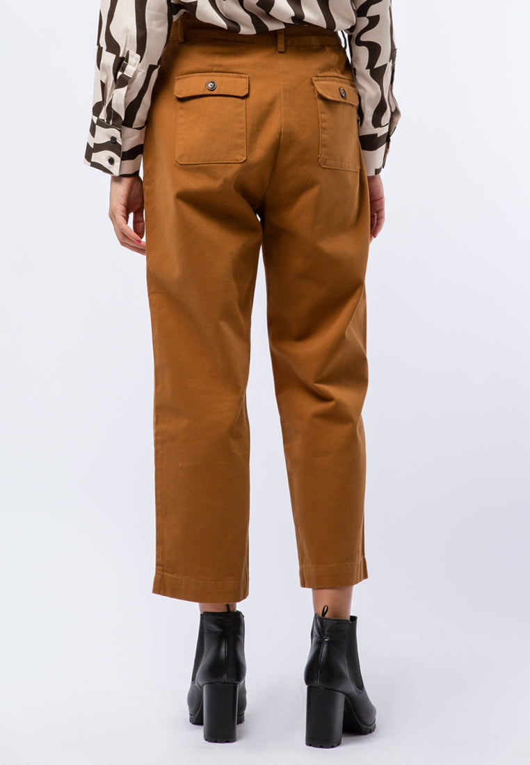Highwaist Straight Ankle Pants