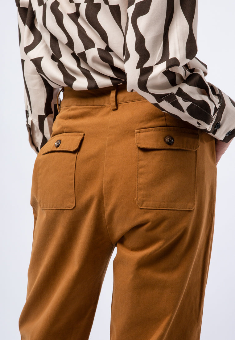 Highwaist Straight Ankle Pants