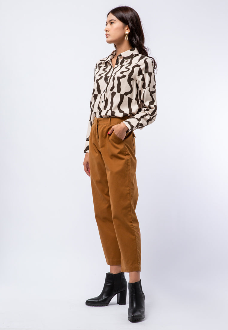 Highwaist Straight Ankle Pants