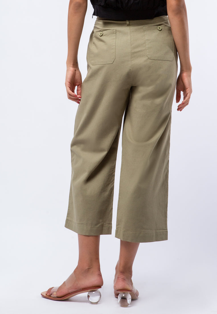 Highwaist Linen Blend Pants