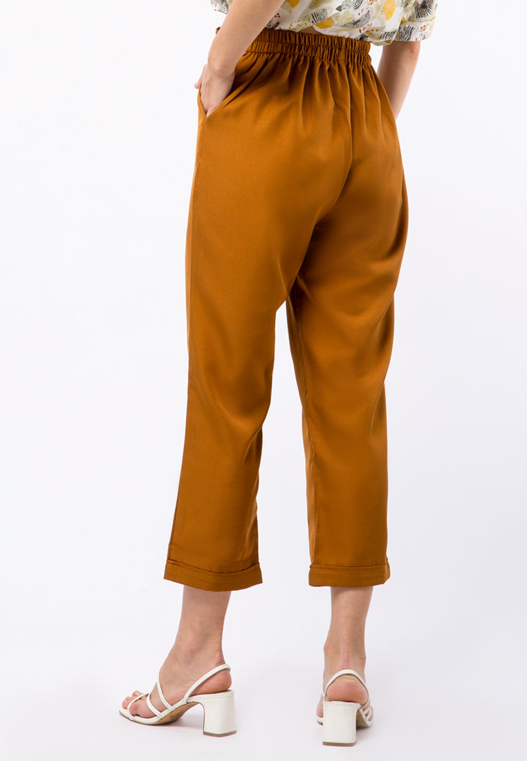 Highwaist Tapered Twill Pants