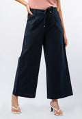 High Waist Linen Blend Pants