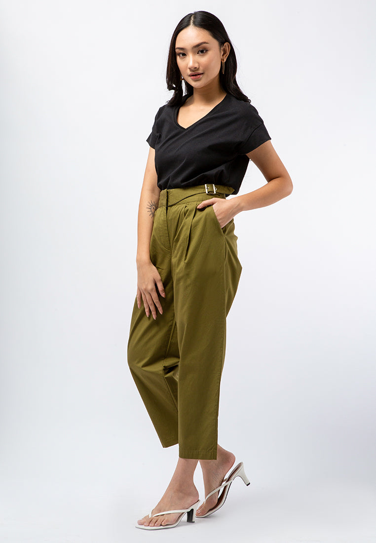 High Waist Tapered Pants