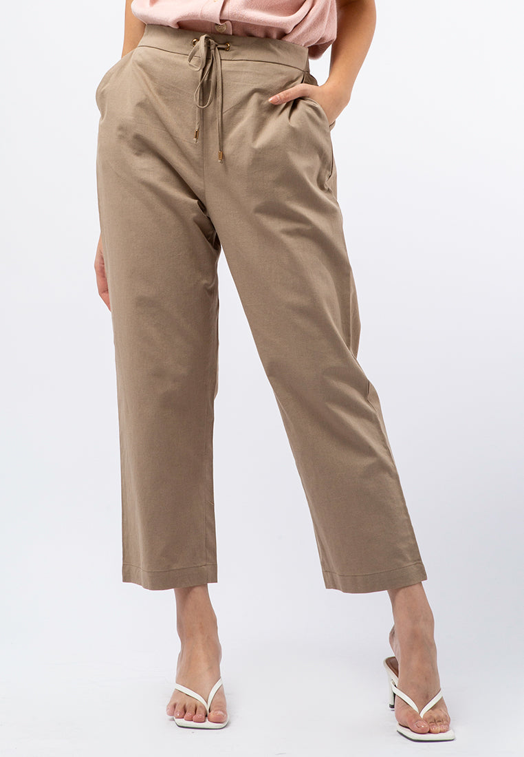 High Waist Tapered Pants