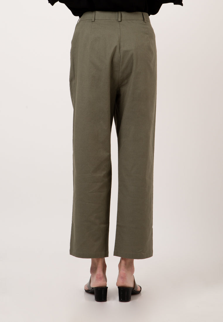 Dusty green highwaist pants