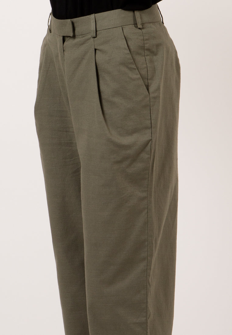 Dusty green highwaist pants