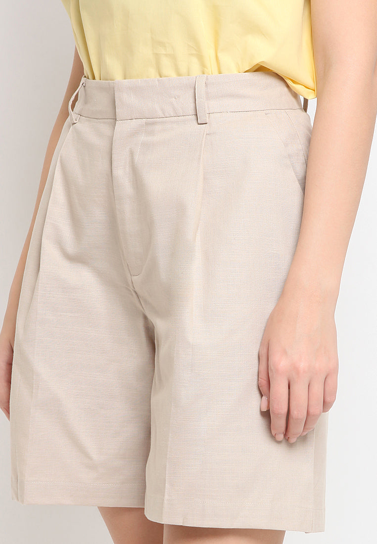 High Waist Bermuda Pants