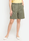 High Waist Bermuda Pants