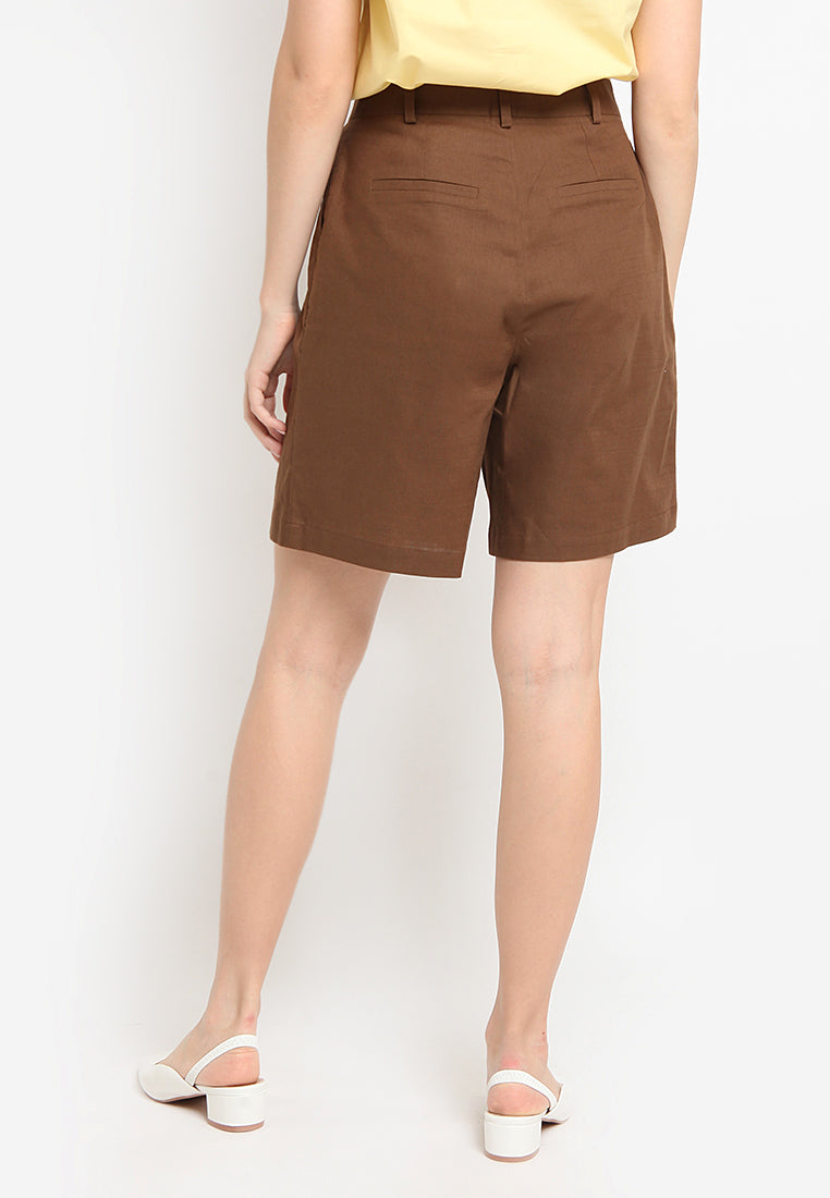 High Waist Bermuda Pants