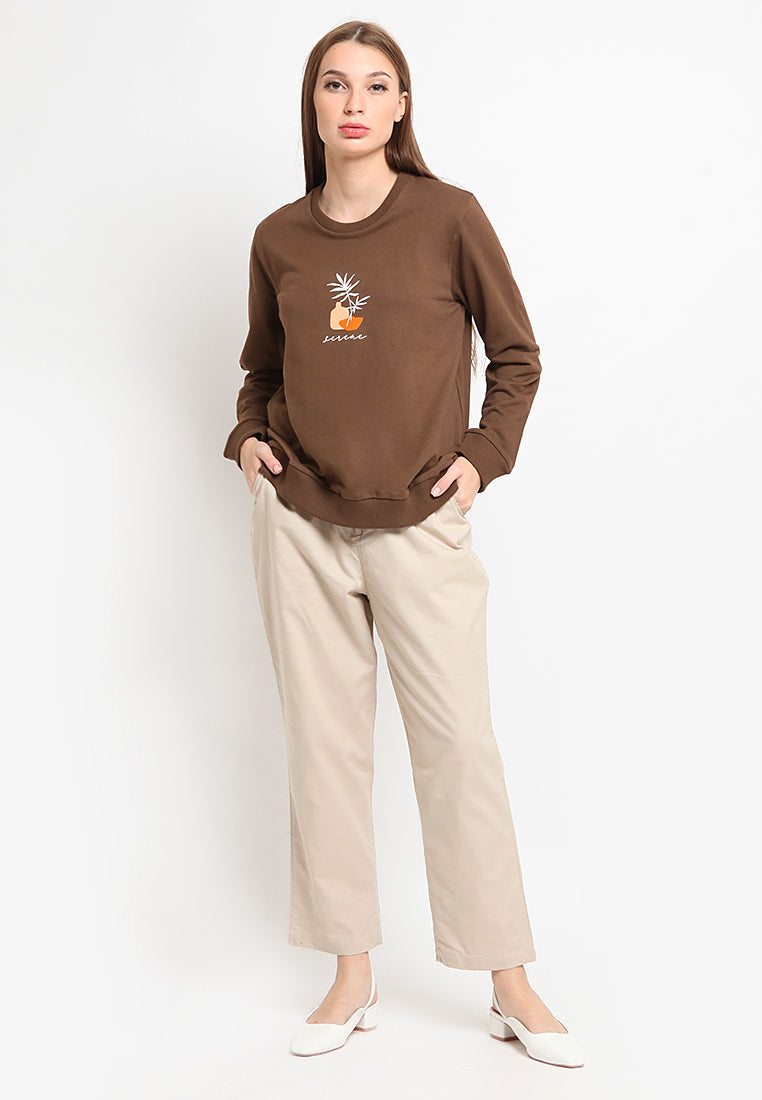 Long Sleeve Basic Sweatshirt