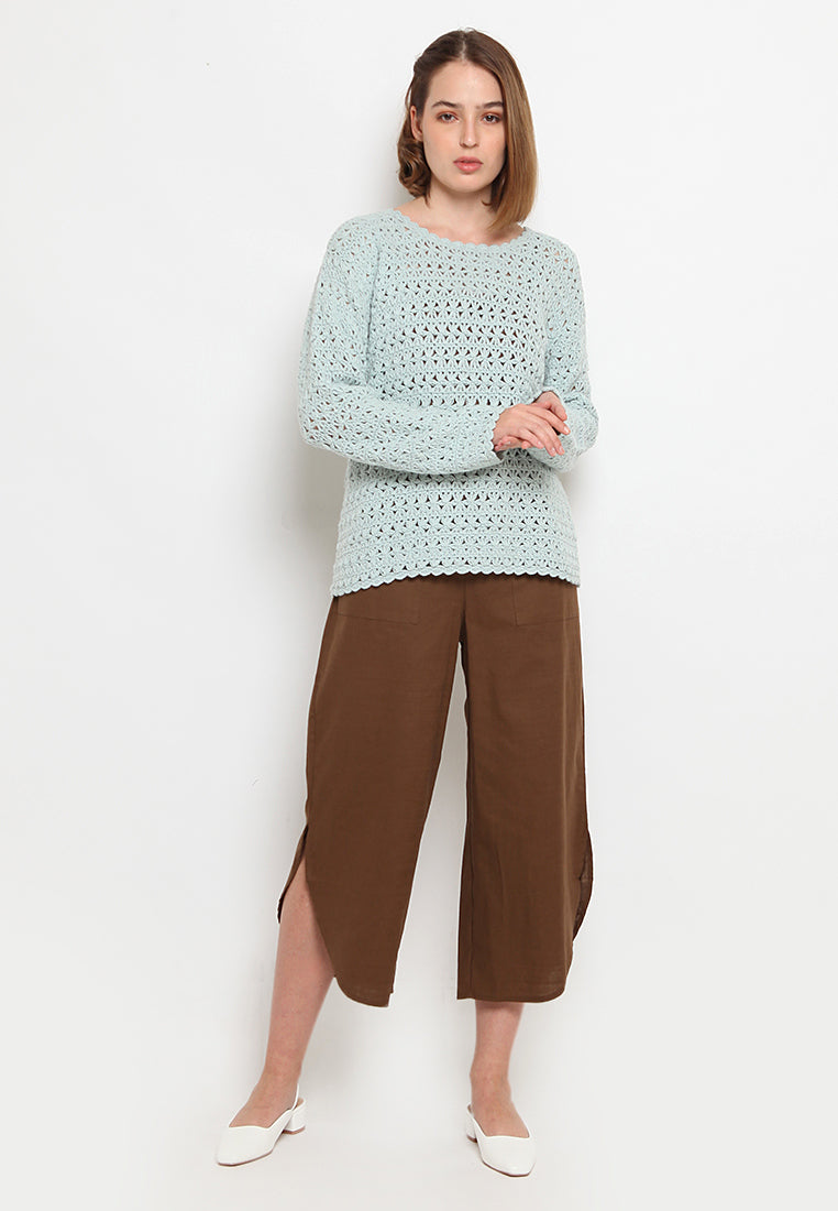 Long Sleeve Crochet Sweater
