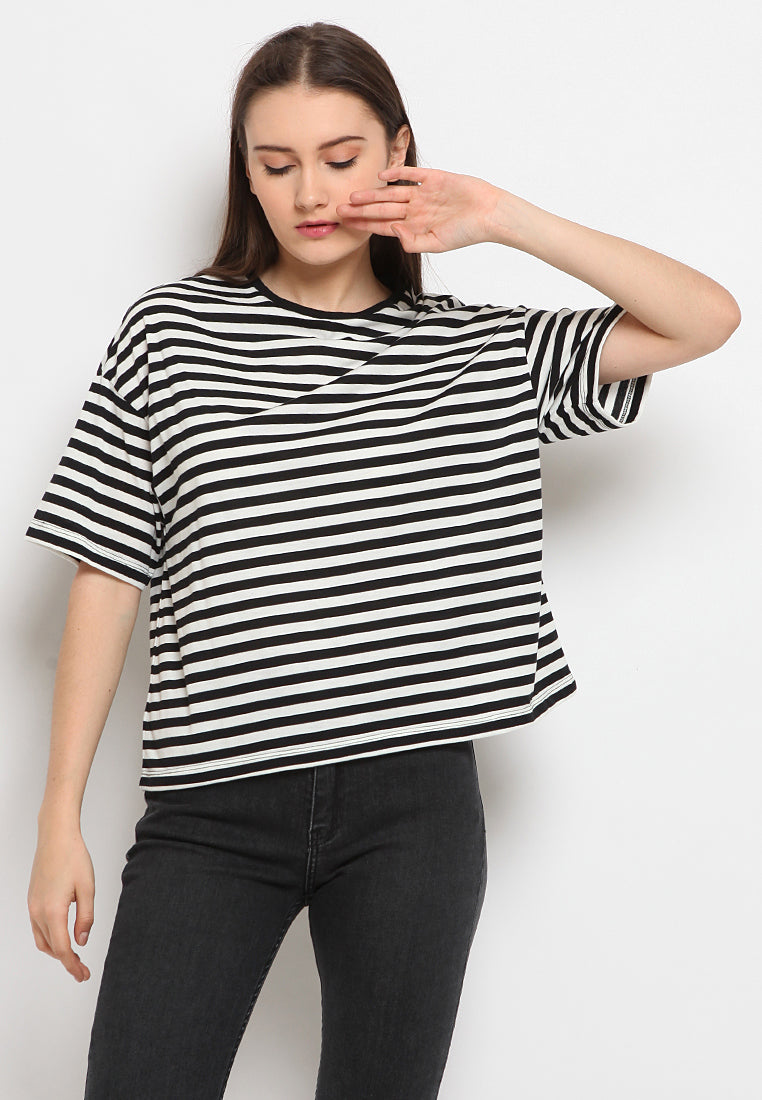 Stripe Crop T-shirt