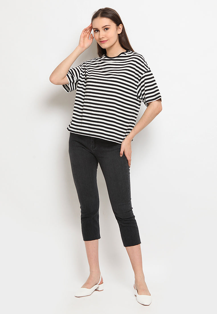 Stripe Crop T-shirt