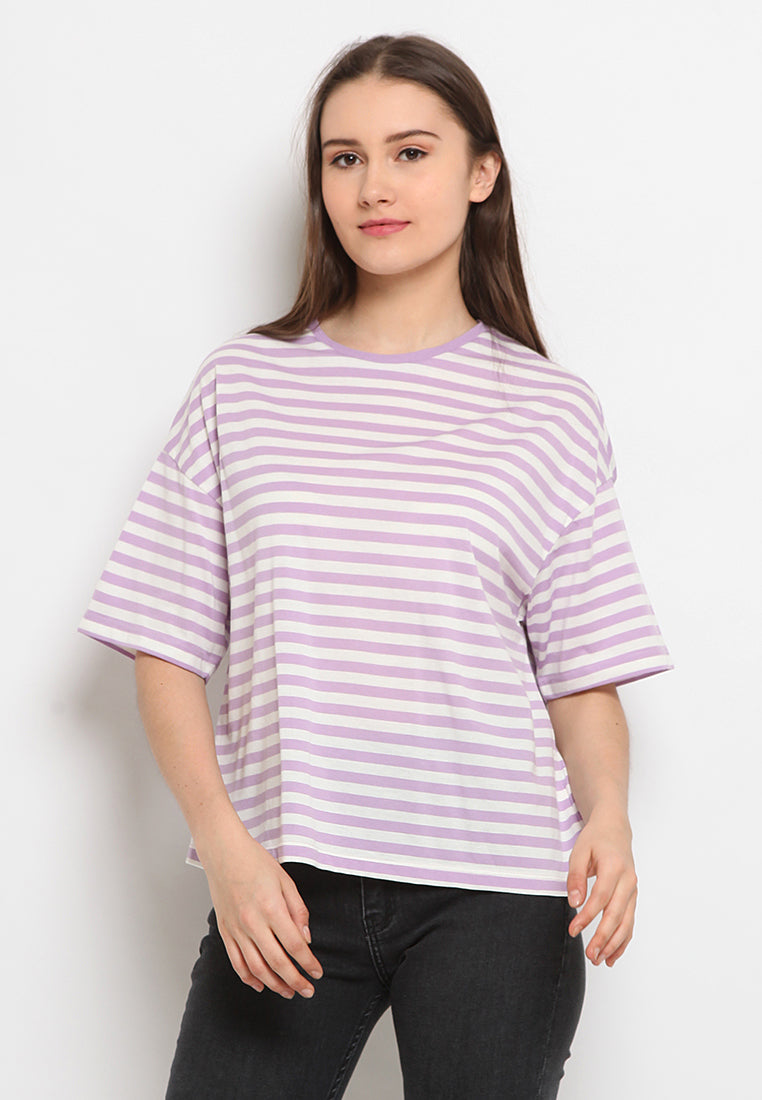 Stripe Crop T-shirt
