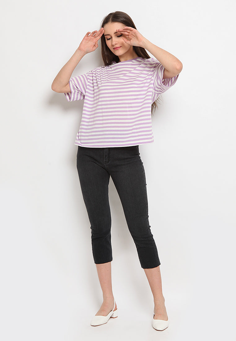 Stripe Crop T-shirt