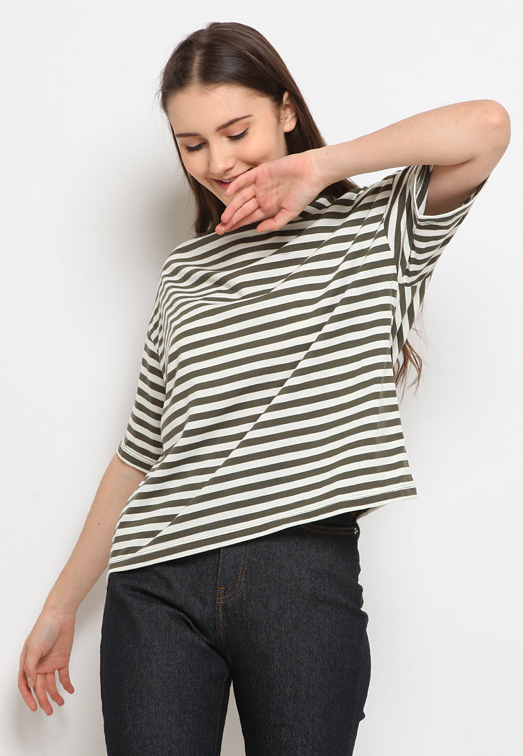 Stripe Crop T-shirt