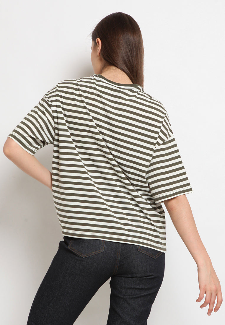 Stripe Crop T-shirt