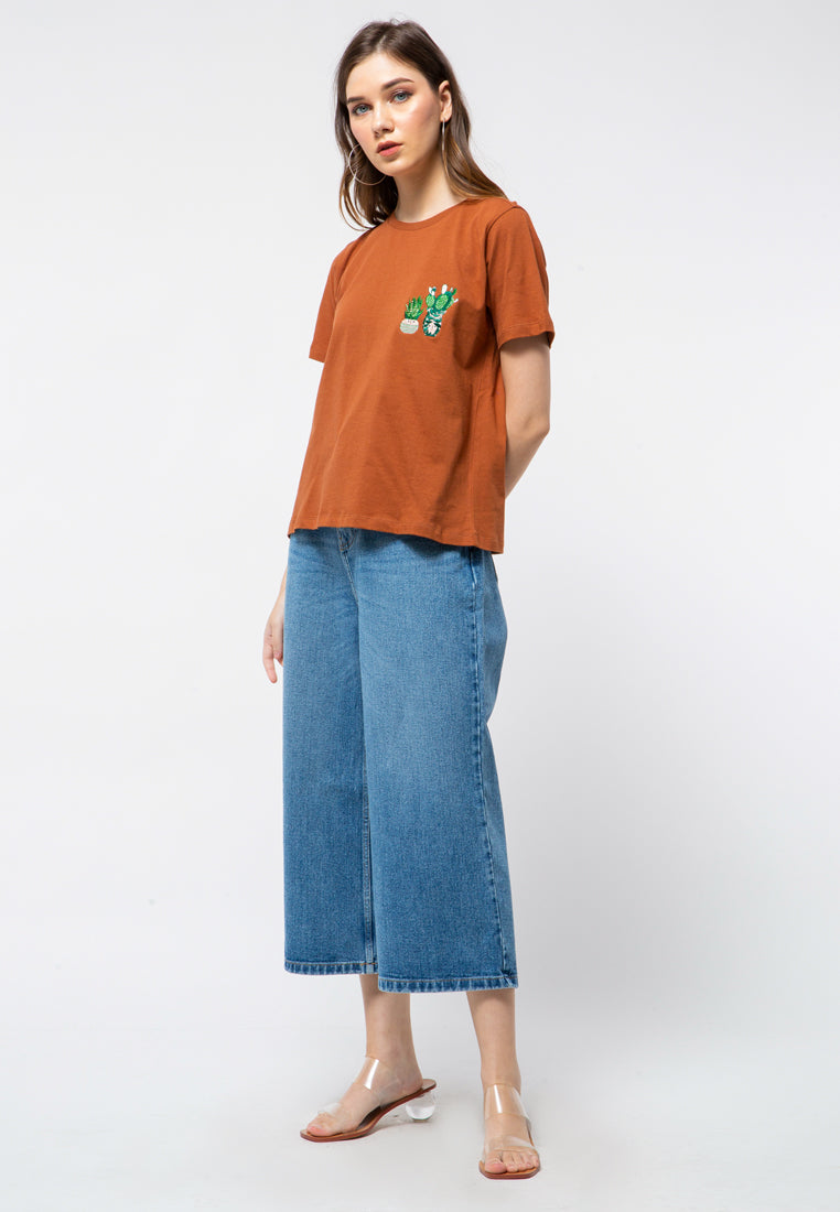 Embossed T-shirt