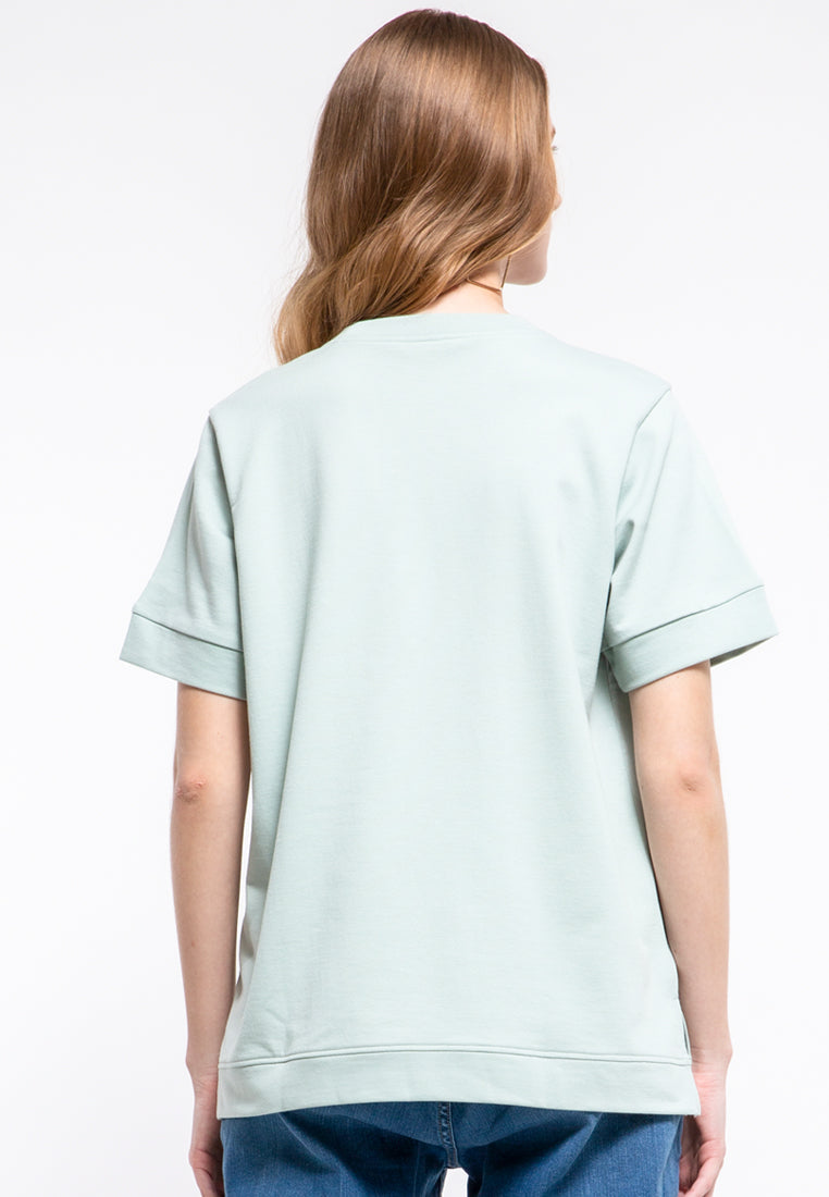 Cuff Sleeves Blouse