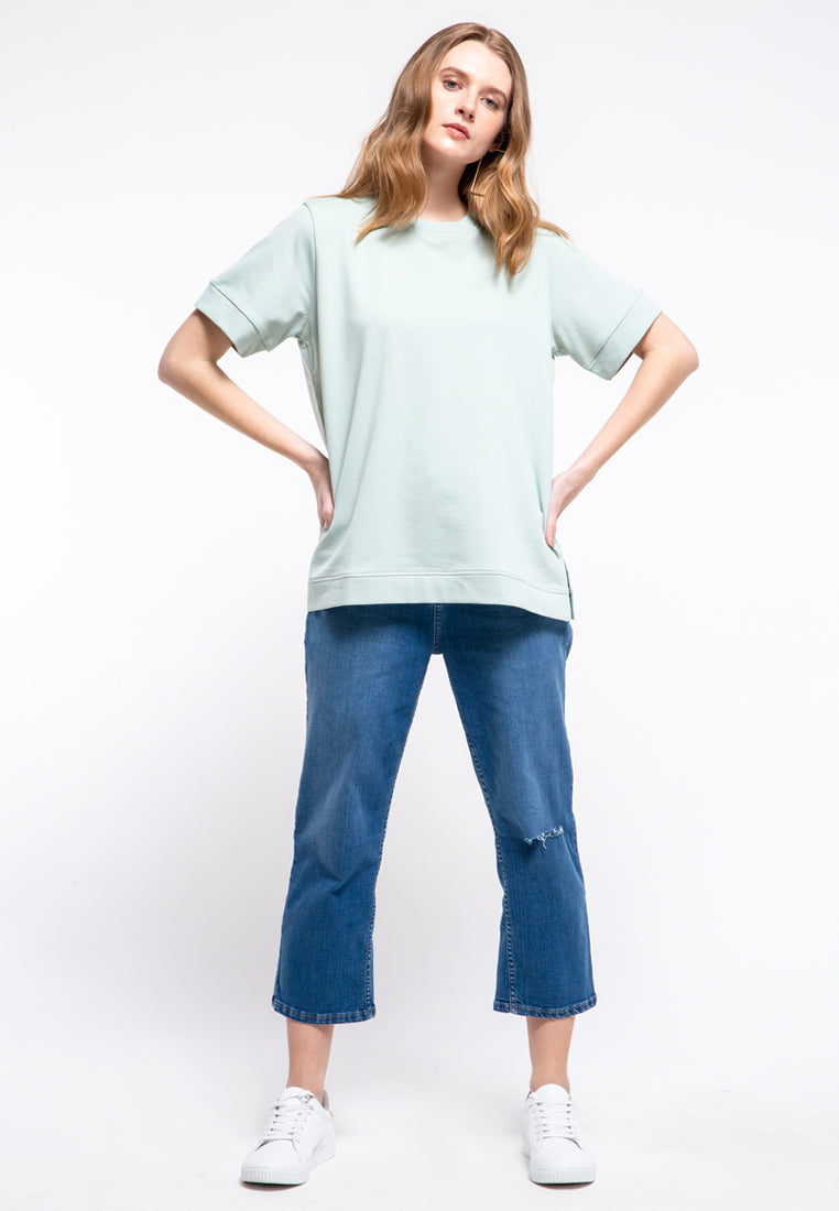 Cuff Sleeves Blouse