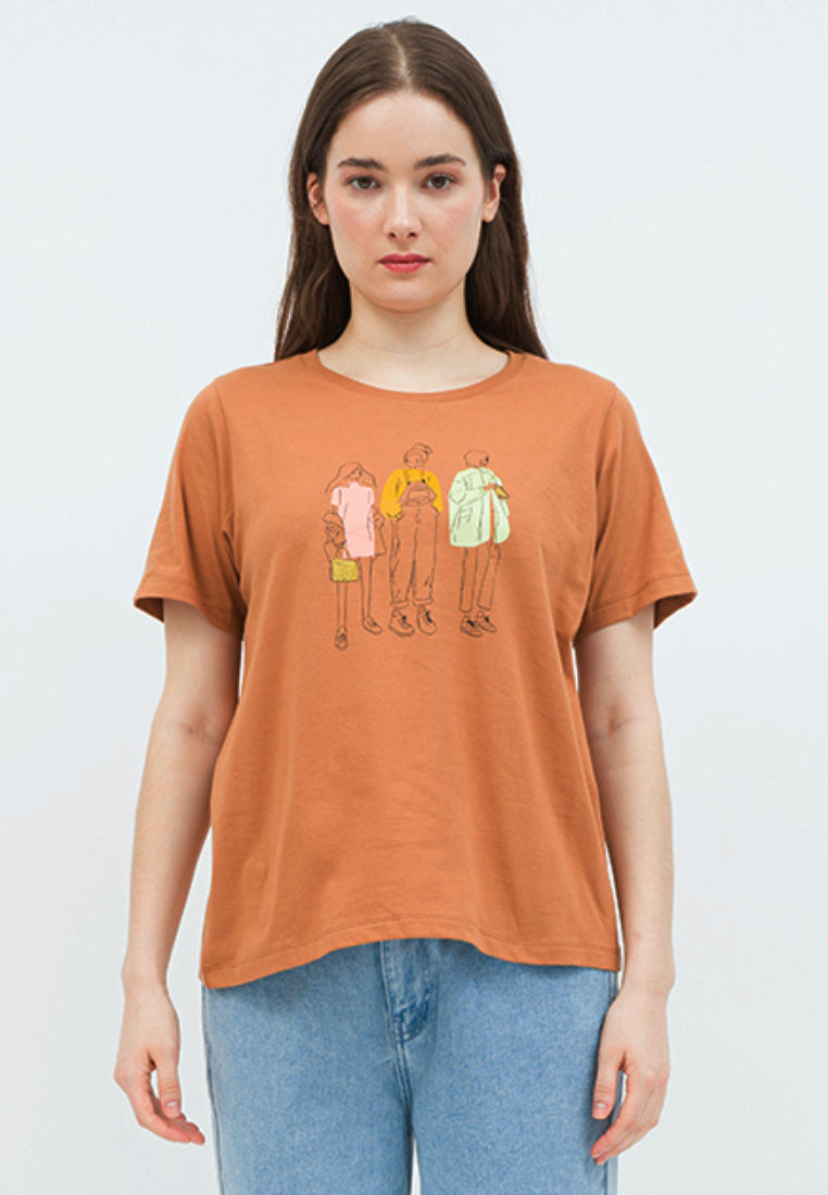 Round Neck Graphic T-shirt