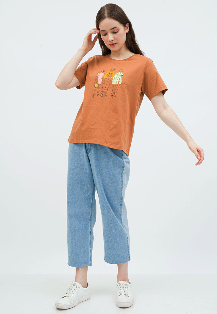 Round Neck Graphic T-shirt