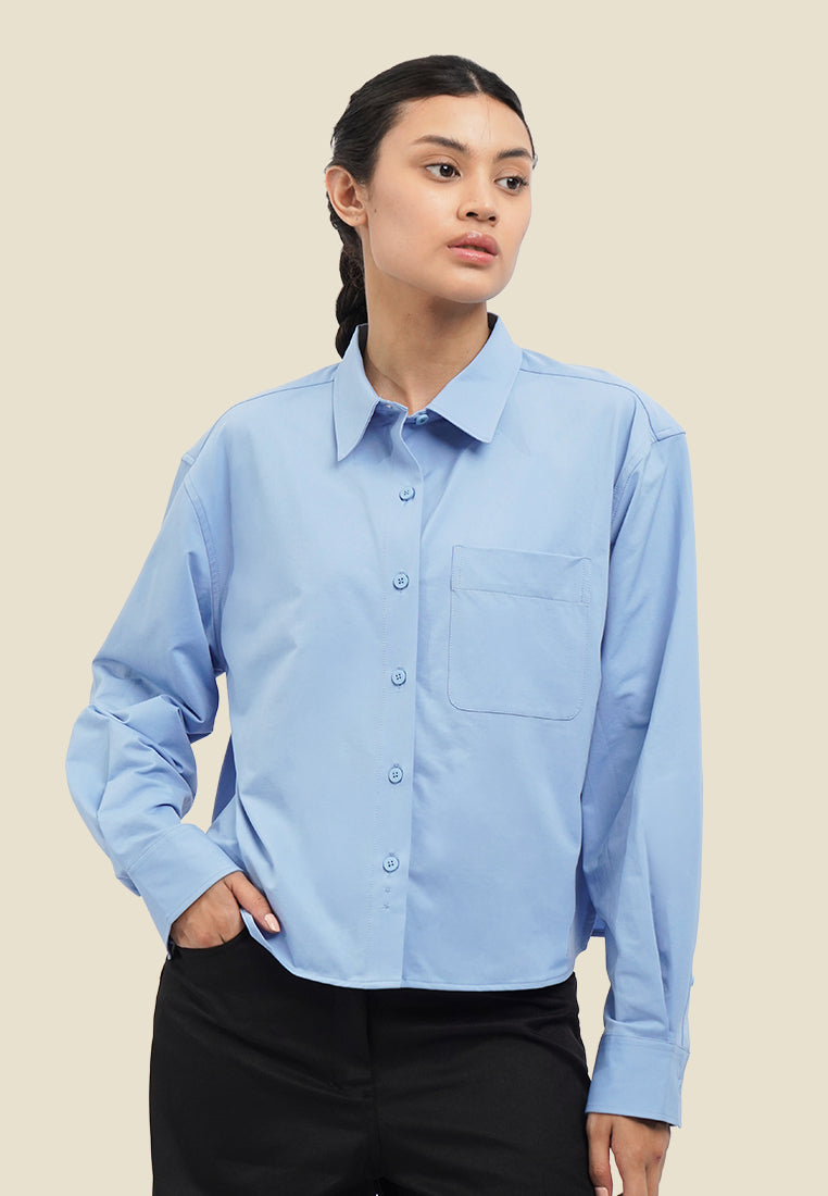 Drift Long Sleeve Boxy Shirt