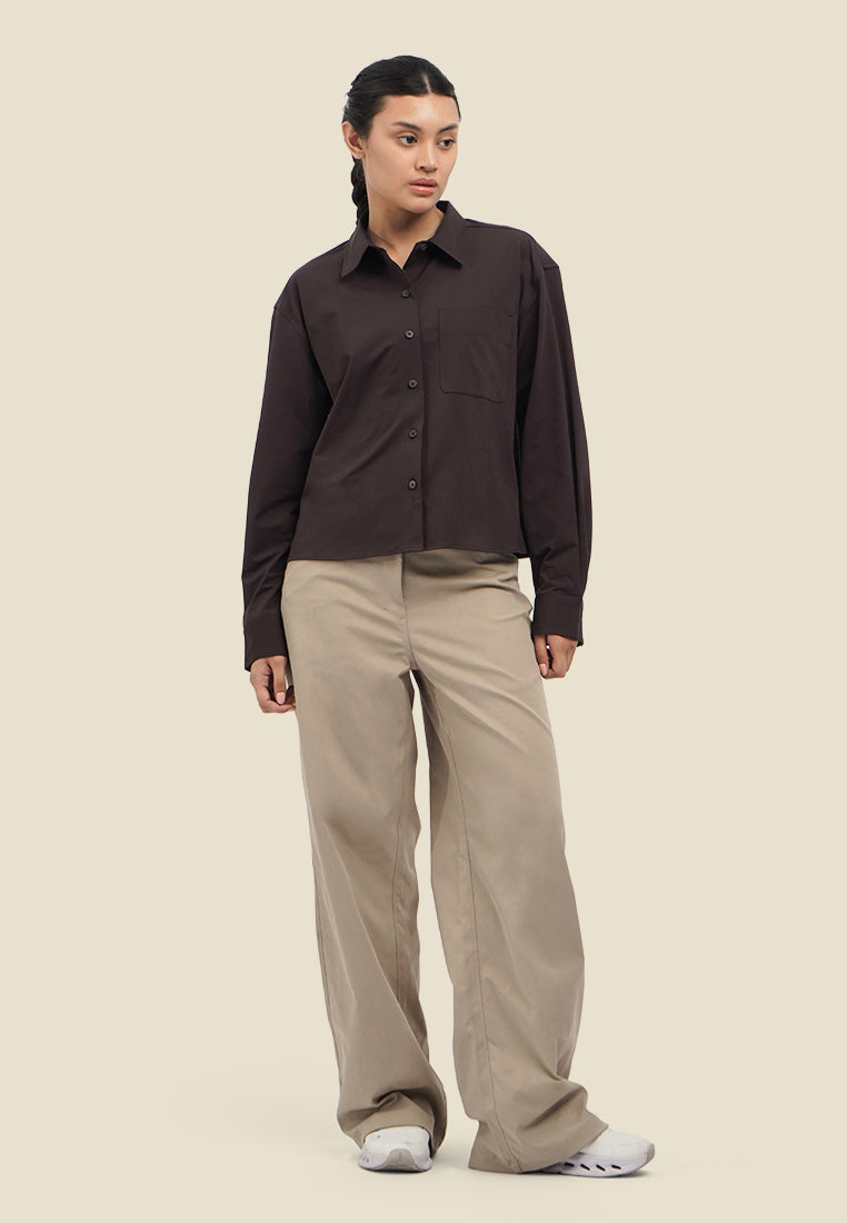 Drift Long Sleeve Boxy Shirt