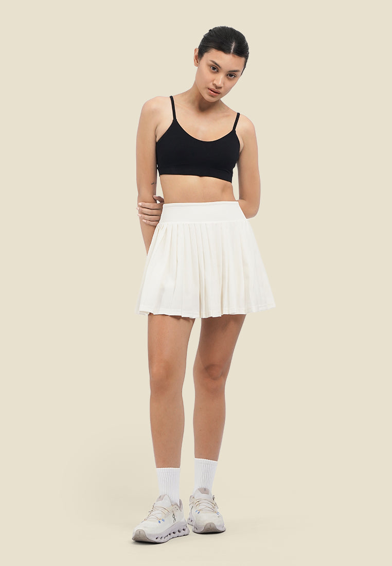 Pace High Rise Pleated Court Skort Medium Support