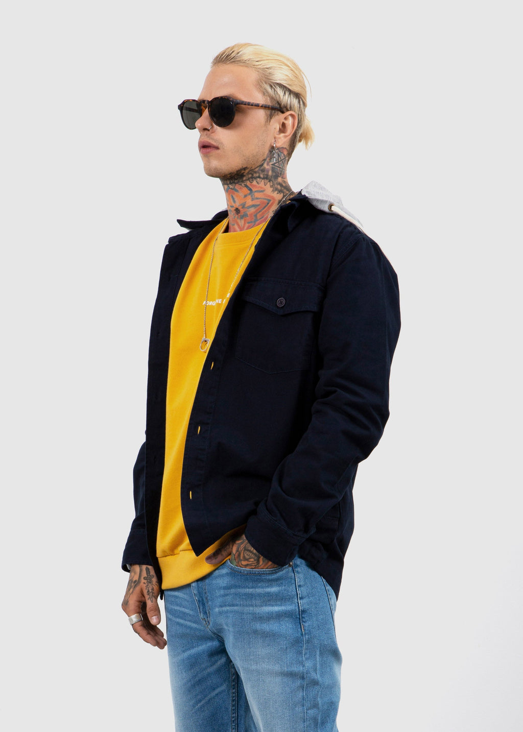Shirt Jacket Navy Fw