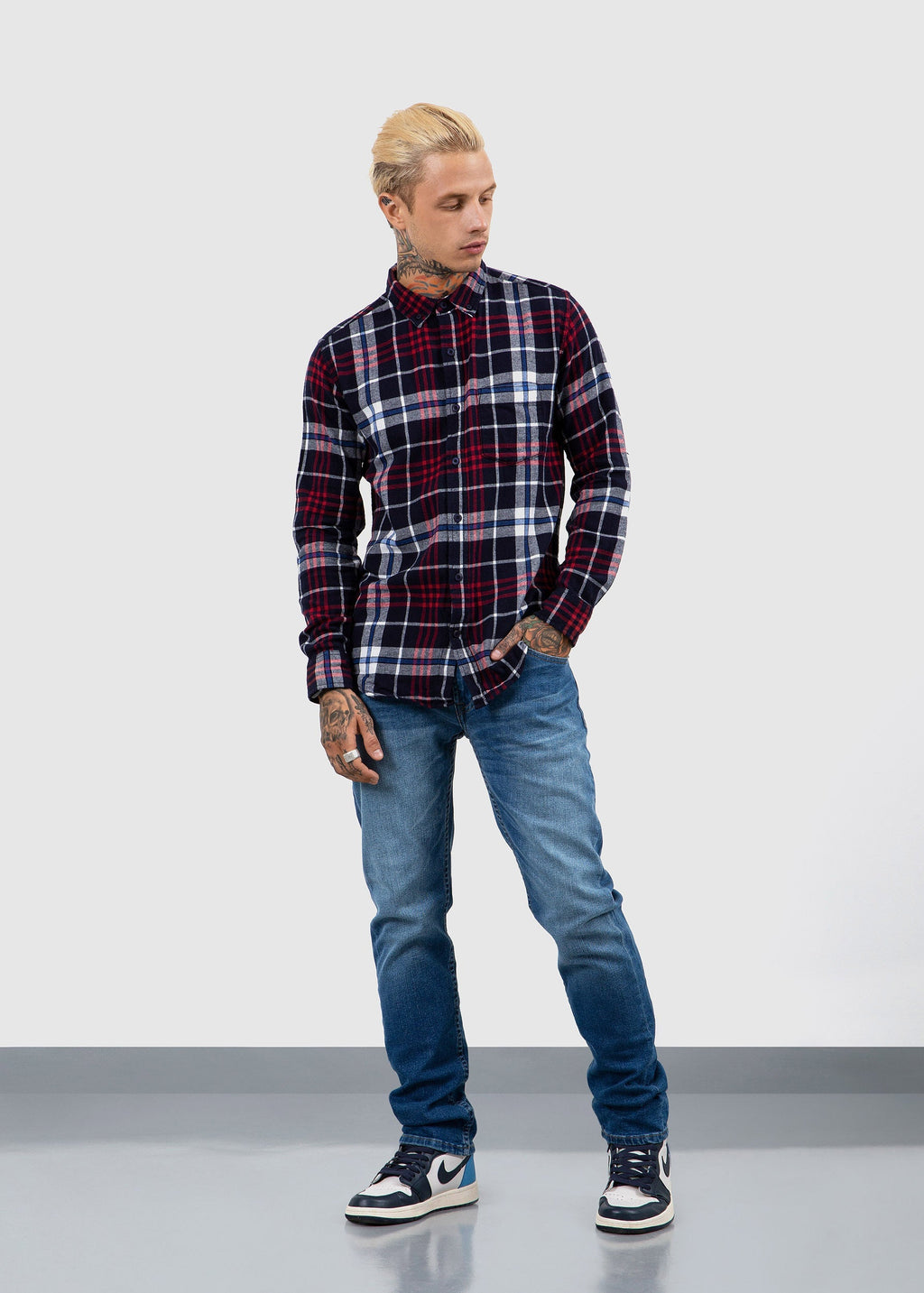 Shirt L/S Navy Fw