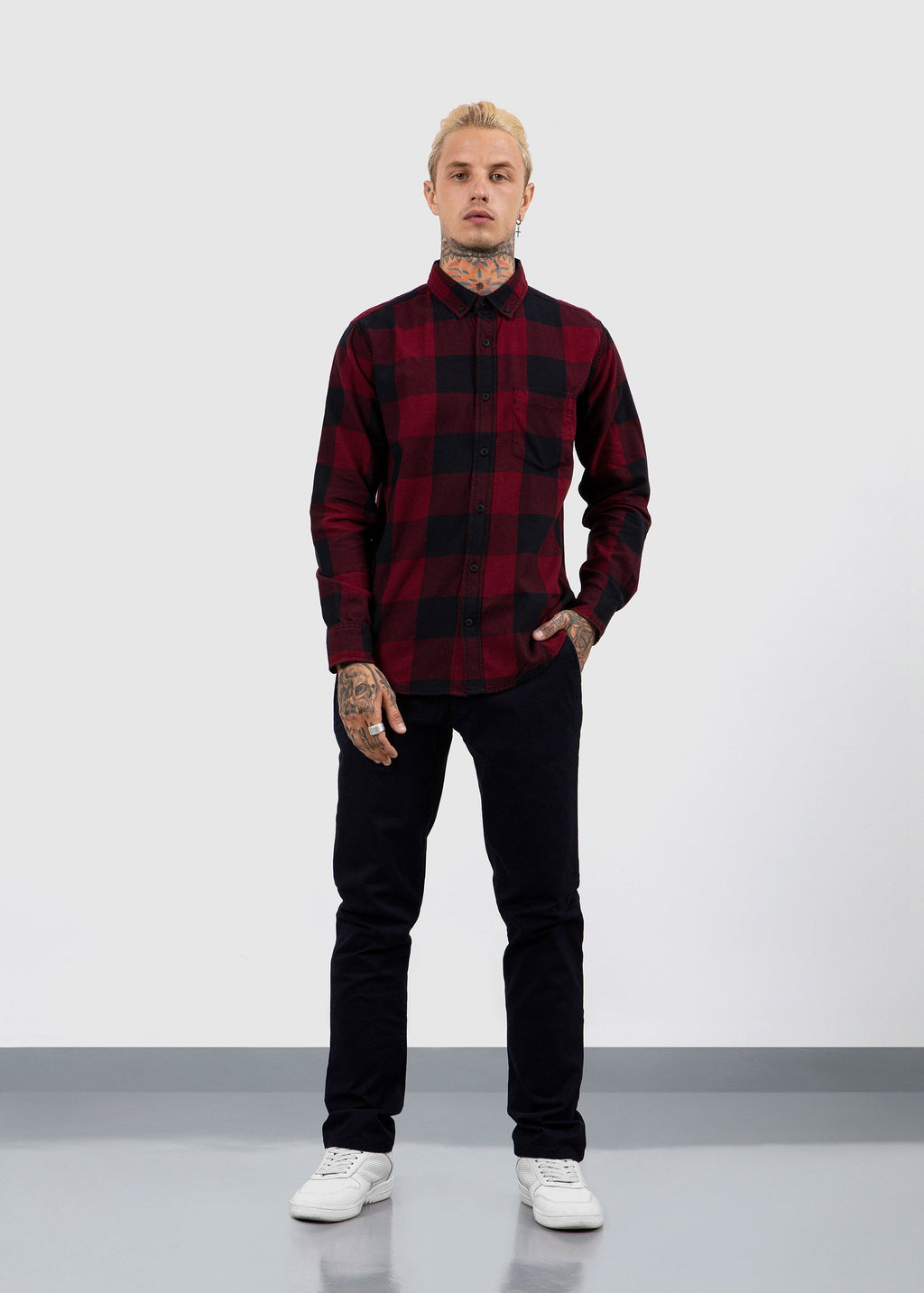 Shirt L/S Red Fw