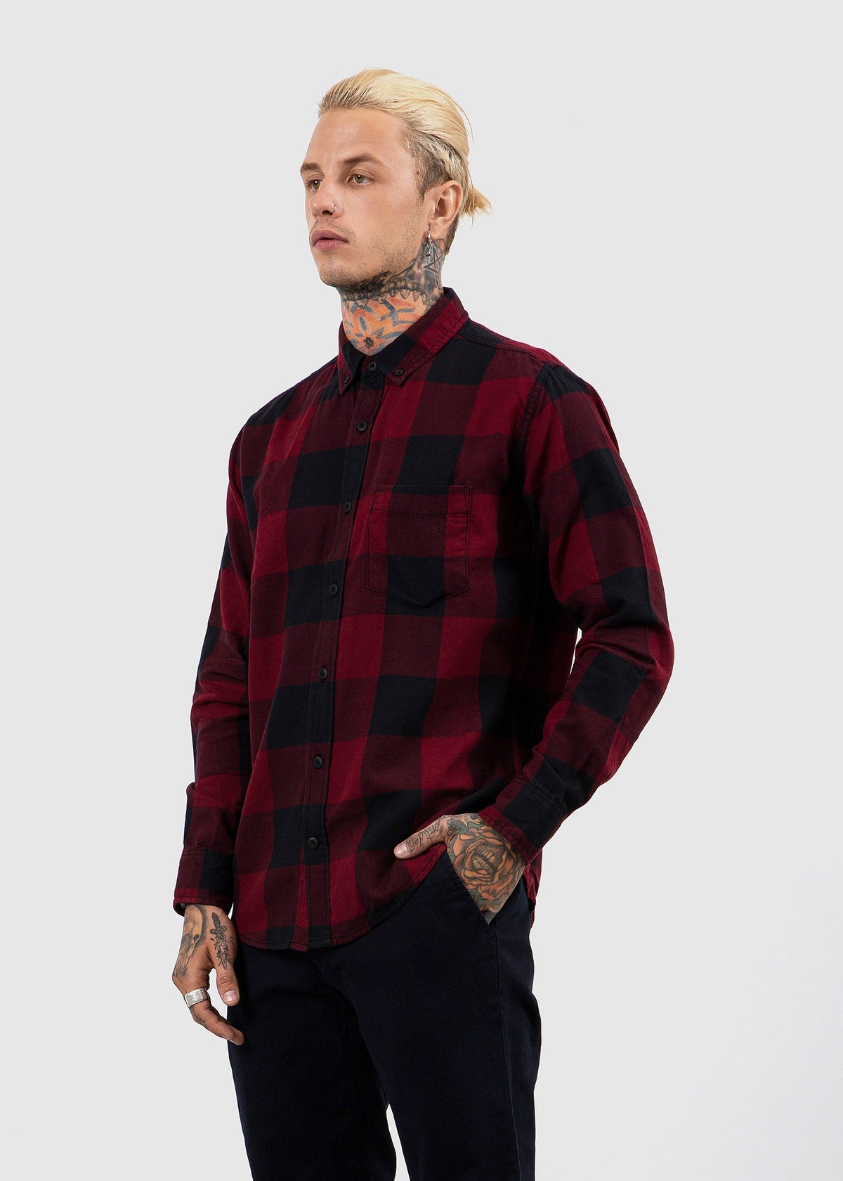 Shirt L/S Red Fw