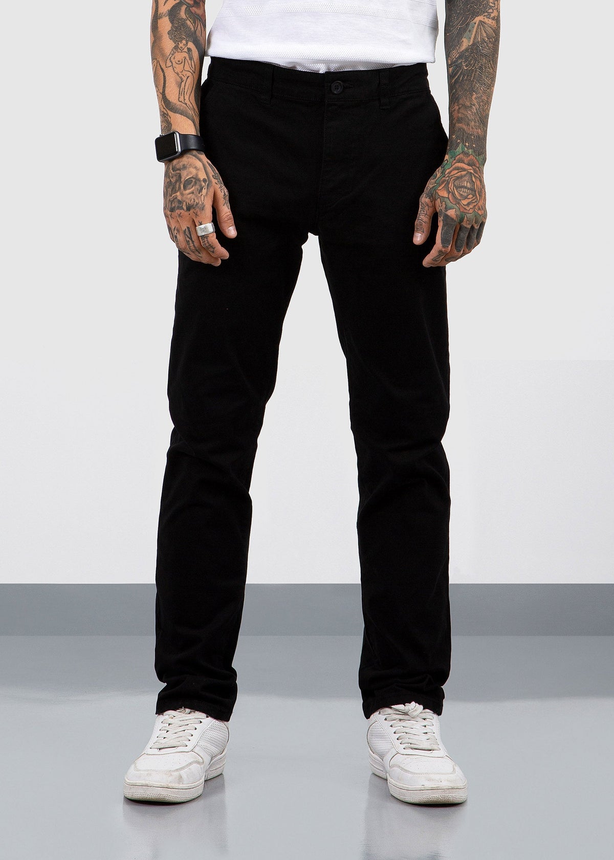 Chino Pants Fit 220 Black Fw