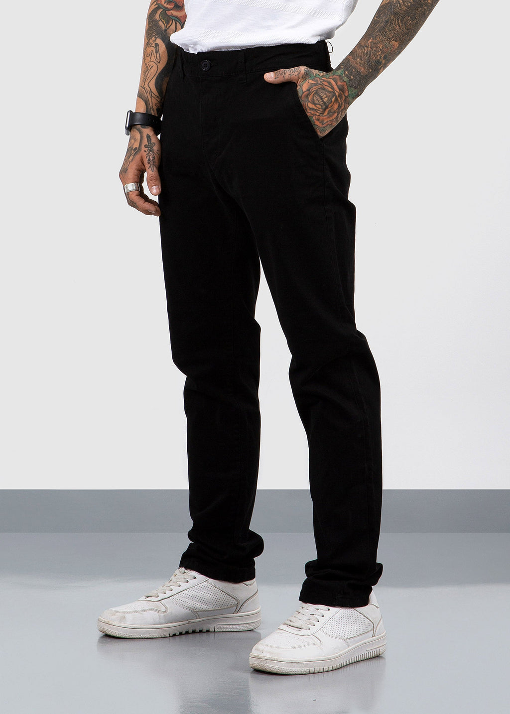 Chino Pants Fit 220 Black Fw