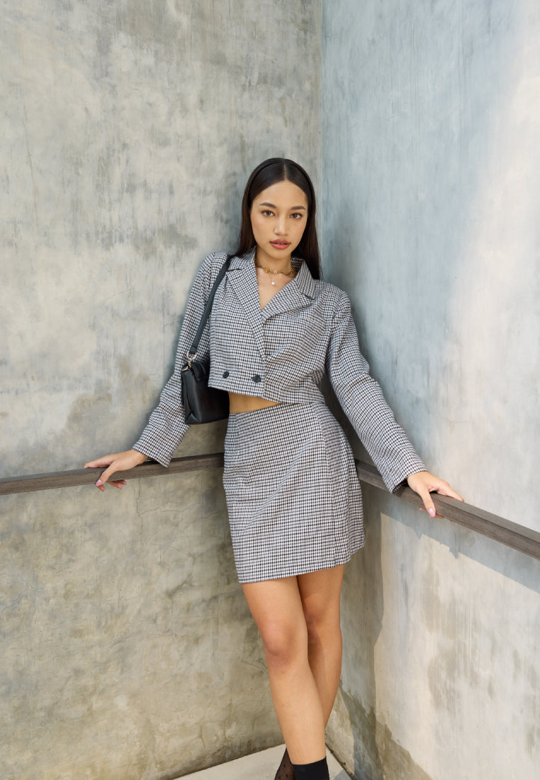 Mini Skirt with Slit Details