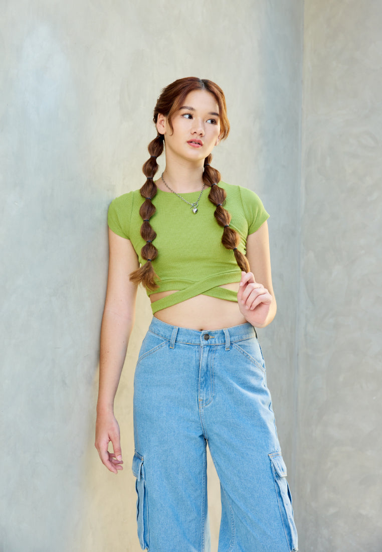 T-Shirt with Cut Out Details