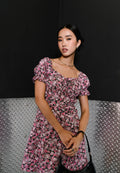 Puffy Smocked Waist Mini Dress