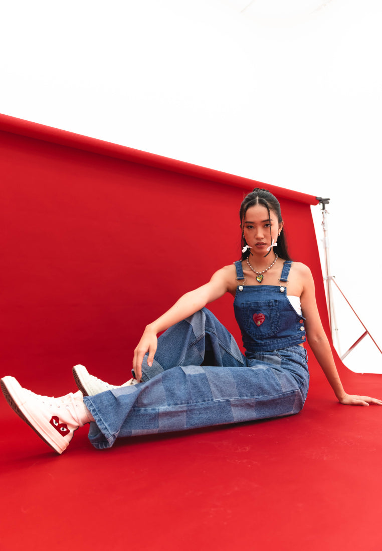 Sleeveless Denim Crop Top