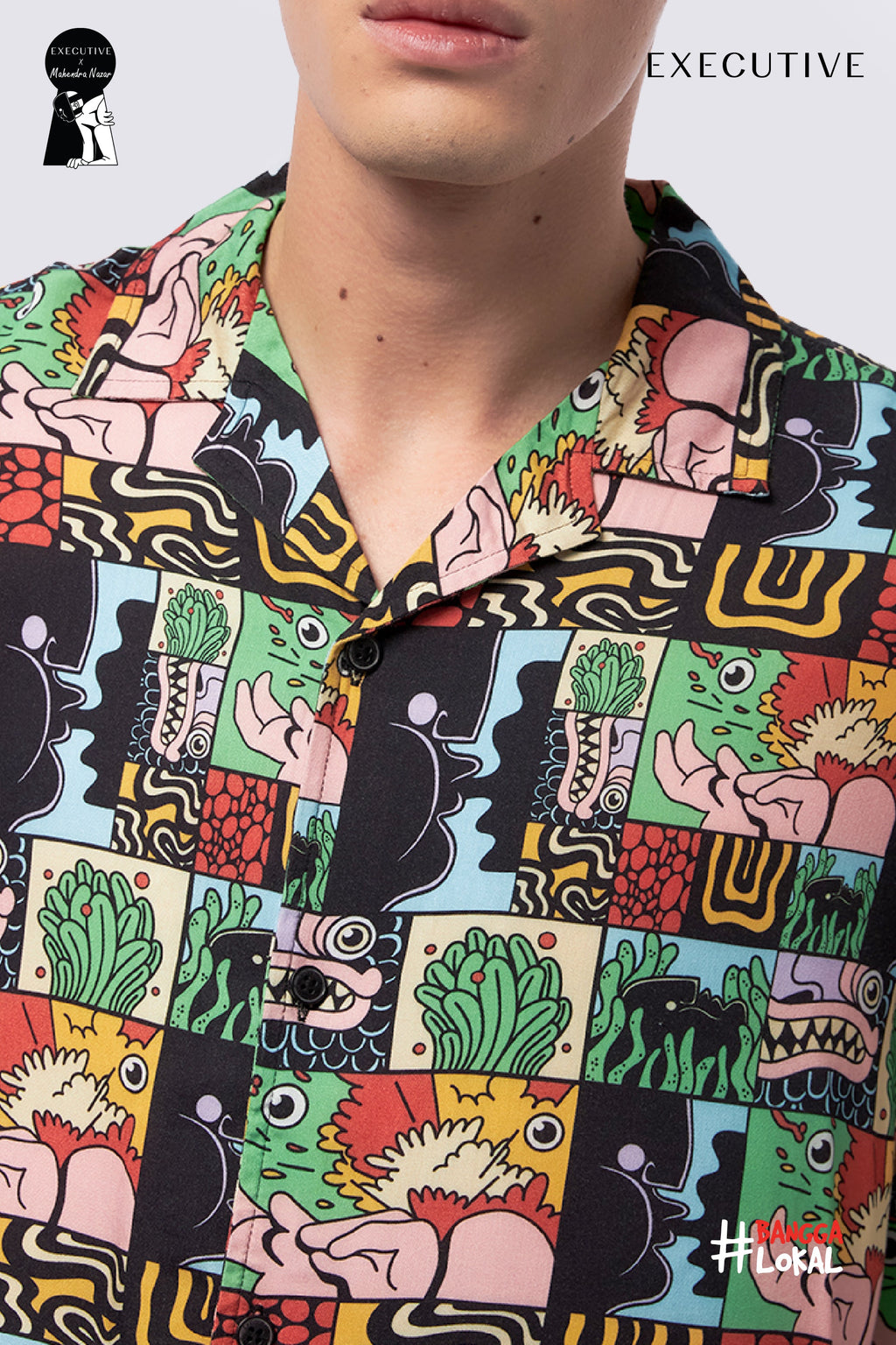 Executive x Mahendra Nazar Graphic Shirt Red