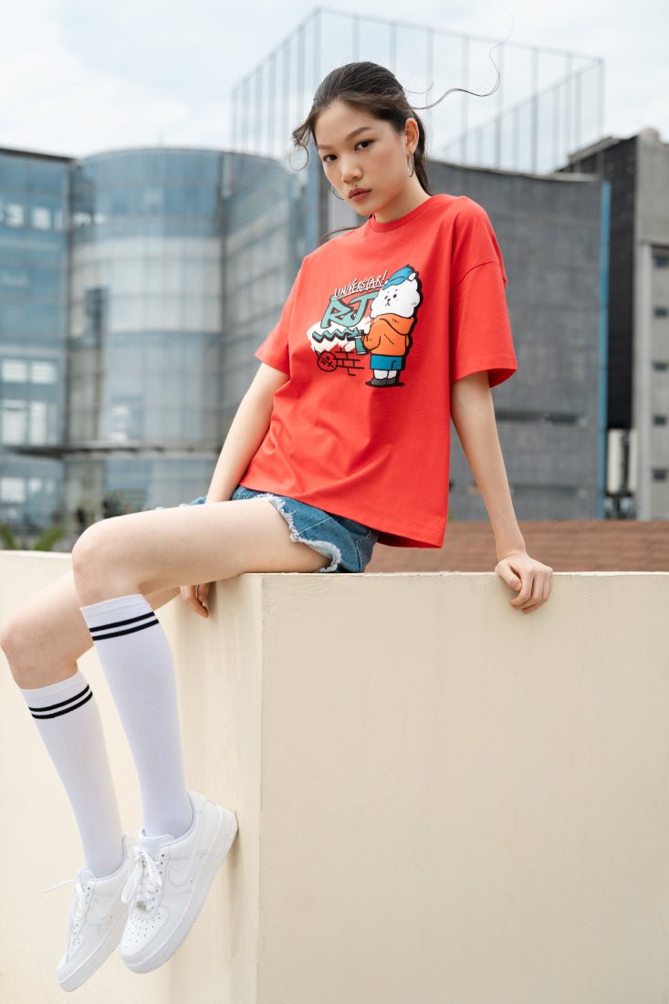BT21 Oversized Graphic T-shirt