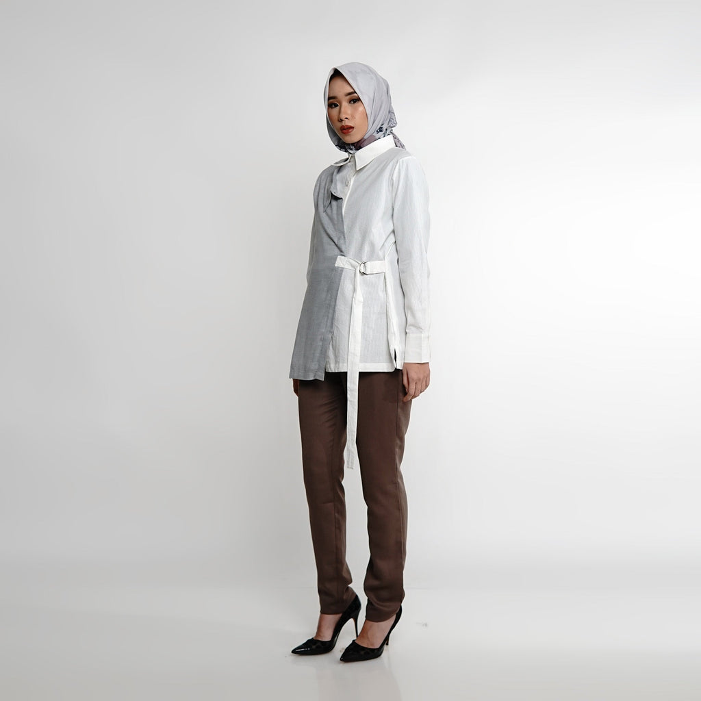 Layered Shirt Lt Grey