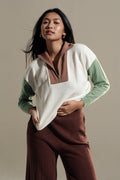Colorblock Long Sleeve Sweater