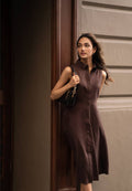 A-line Sleeveless Midi Dress